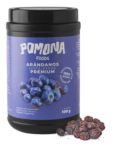 Fruta Arándano Liofilizado 100g Premium Pomona Foods