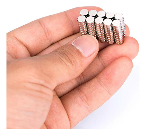 100pcs. Imã De Neodímio 5x1 Redondo Pequeno 5mm X 1mm N35