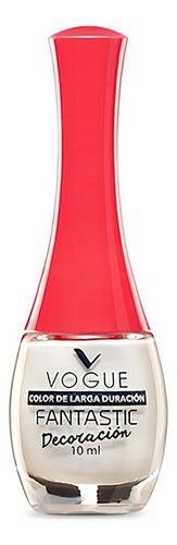 Esmalte Para Uñas Vogue Fantastic De Larga Duración 10 Ml Color Blanco Armiño