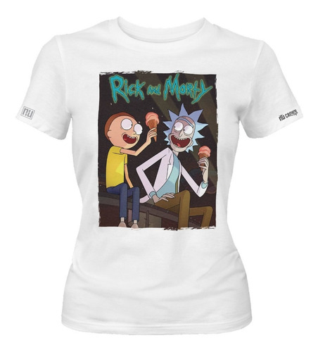 Camiseta Rick And Y Morty Póster Helado Serie Dama Mujer Idk