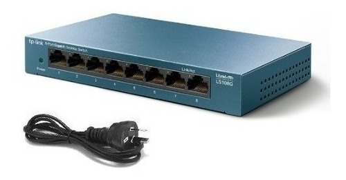 Switch Tp-link Gigabit Ethernet Ls108g, 8 Puertos 11.9 Mpps