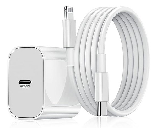 Cargador Tipo C 20w Y Cable Ip Compatible Con Iphone14/13