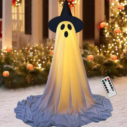 Lámpara Fantasma De Tela Blanca Lámpara Halloween 165x30cm
