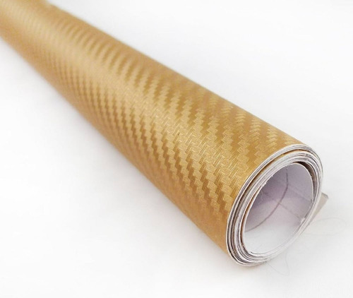 Film Vinilo Fibra Carbono 3d Gold Oro Dorado Ploteo.xm2 G28