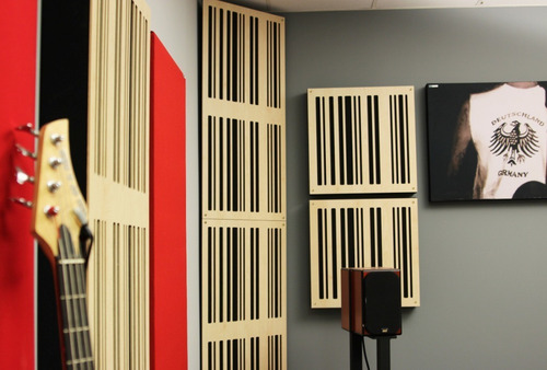 Panel Acústico Elementi D1 4pz A Difusión, Absorción Sonido