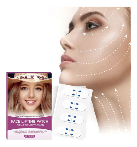 Cinta De Estiramiento Facial Invisible Para Maquillaje Facia