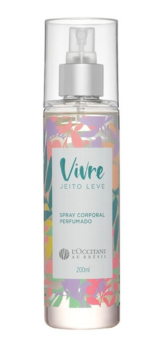 L'occitane Au Brésil - Vivre - Body Splash - Jeito Leve