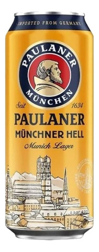 6x Cerveja Alemã Paulaner Munchner Hell Lata 500ml