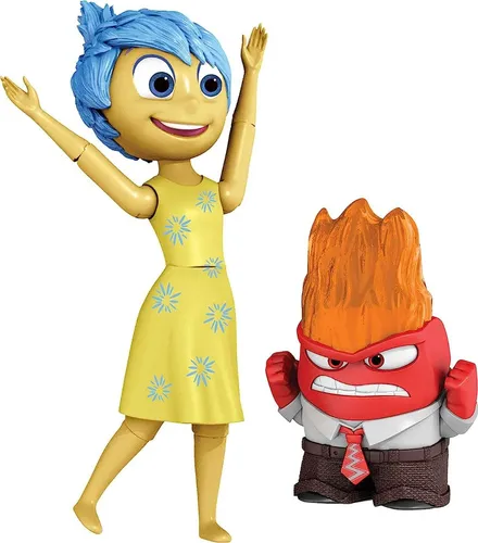 Set 2 Figuras Alegria Y Furia - Intensamente Pixar Disney