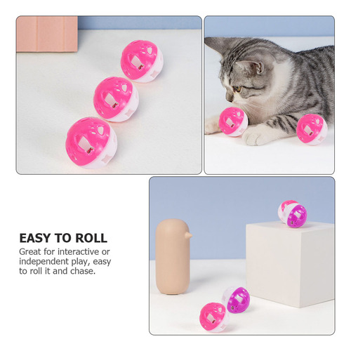 Pelota De Juguete Para Gatos Con Cascabel De Plástico Kitten