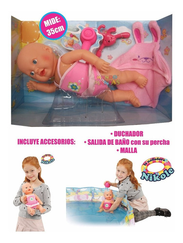 Nikole La Nadadora Muñeca Nada Lalelu Original Mundo Manias