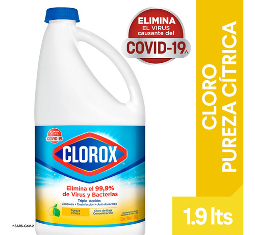 Cloro Clorox Pureza Cítrica 1900 Gr