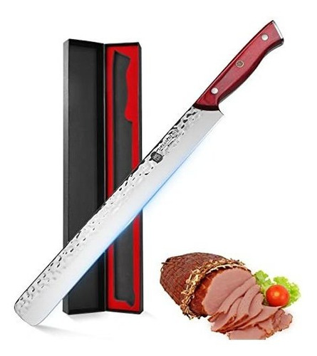 Vg10 Cuchillo Rebanar 30cm Filoso Tallar Japonés Ultra