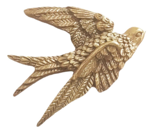 Elegante Escultura De Golondrina Elegante 15cmx18cmx3cm