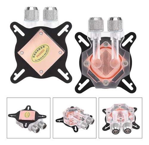 Kit De Enfriador De Computadora Gpu Water Block Con Base De