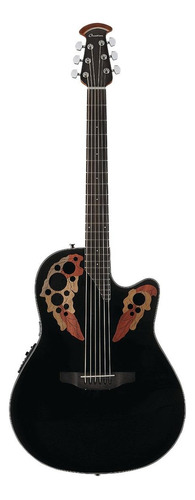 Guitarra acústica Ovation Celebrity Elite CE44 para diestros black brillante