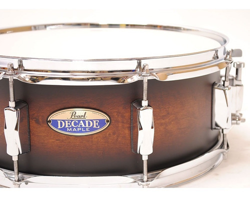 Imagen 5 de 7 de Bateria Pearl Decade Maple 5 Cuerpos B20 T10 T12 Tf14 R14x5 Dmp905p/c 260 Satin Brown