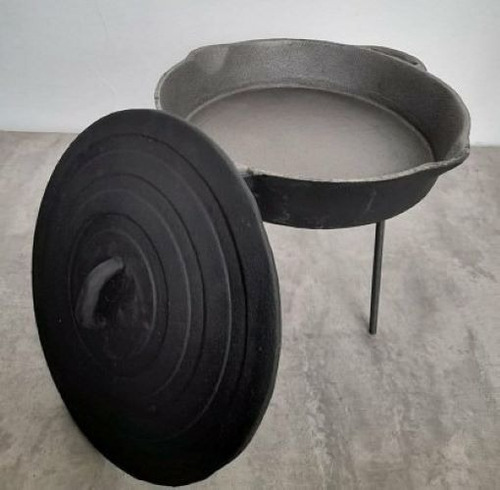Imagen 1 de 4 de Disco Con Patas De Hierro Fundido + Tapa Dvl 36 Cm
