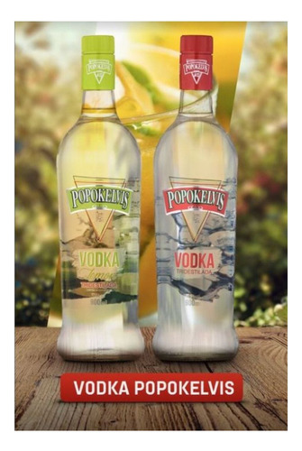 Vodka Popokelvis 02 Un 01 Tradicional E 01 Lemon 900ml