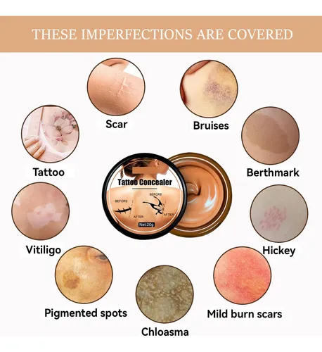 Cubierta De Tatuaje, Corrector Invisible Impermeable, Kit De