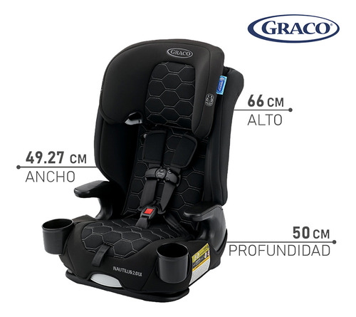 Graco Nautilus 2.0 Lx 3-in-1 Arness Booster Car Sea Ft