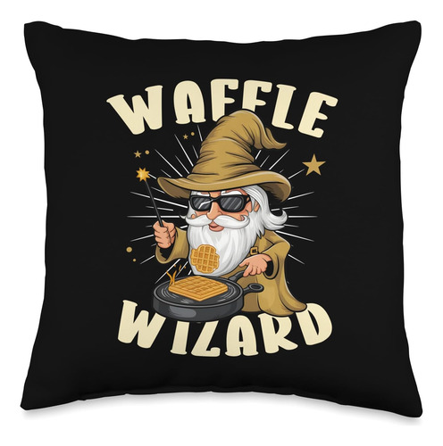 Almohada De Waffles De Un Mago De Los Waffles Preparando De