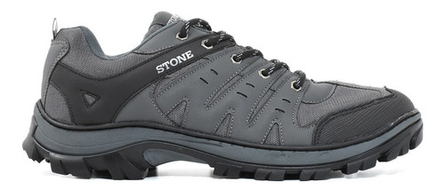 Zapatilla Trekking Hombre Outdoor Talle Especial Stone 4104