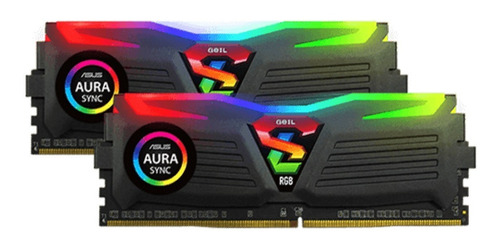 Imagem 1 de 3 de Memoria 16gb (2x8gb) Ddr4 3200mhz Geil Super Luce Rgb