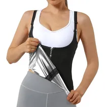 Comprar Polera Reductora Sauna Sudar Tipo Fitness Dama Cierre Nuevo 