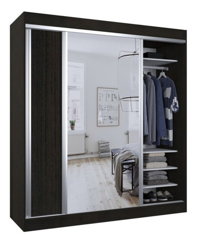 Placard Vestidor Combinable Premium Con Espejo 180x200 506