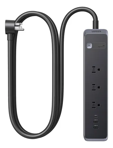 Regleta de enchufe UGREEN S731 (25353) 3 Tomas /2 x USB-A /1x USB-C (1.8m)