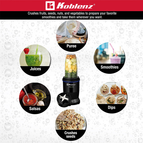 Licuadora Portátil Koblenz Mix&go 1000w Para Batidos Negra