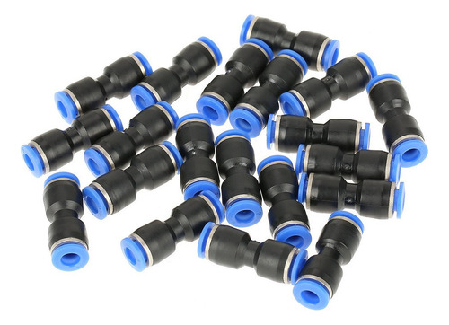 20 Conectores Neumáticos De Presión Rectos De 6 Mm, Diámetro