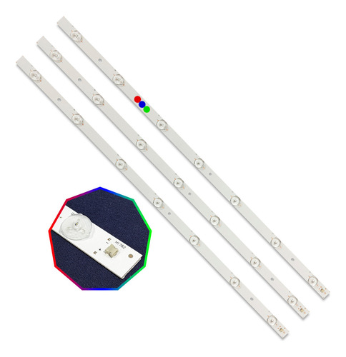 // 1 Kit Leds Panasonic Tc-32ds600x / Tc32ds600x - Alum,