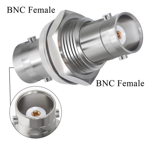 Conector Coaxial Hembra Bnc Femenino De Tuolink A Bnc, De