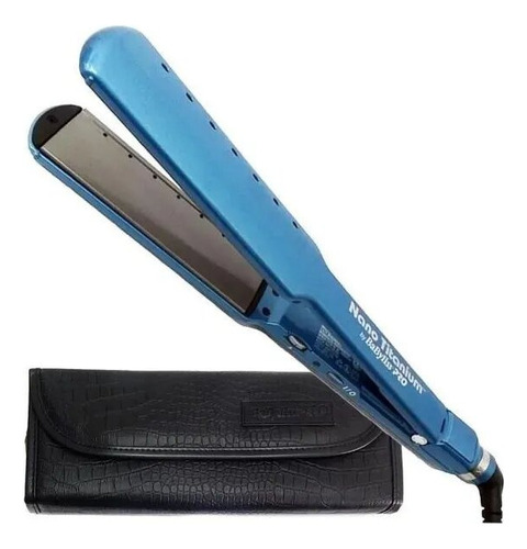 Planchita Pelo 4083 Babyliss Azul Doble Voltaje Estuche 220v Celeste