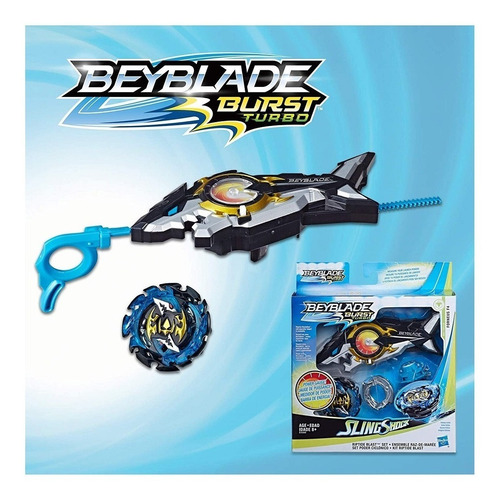 Imagem 11 de 11 de Arena Beystadium Beyblade Lançador Riptide Blast Set Hasbro