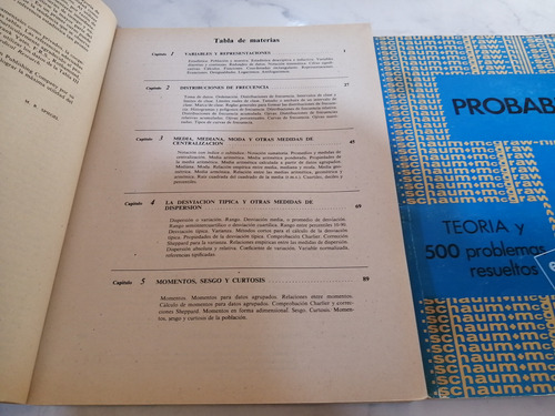 Libro. Estadística. Probabilidad. Schaum (Usado)