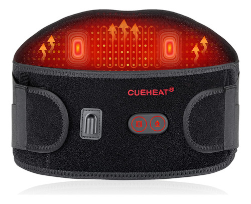 Cueheat Almohadilla Termica Para Espalda Con Calor Y Masaje,