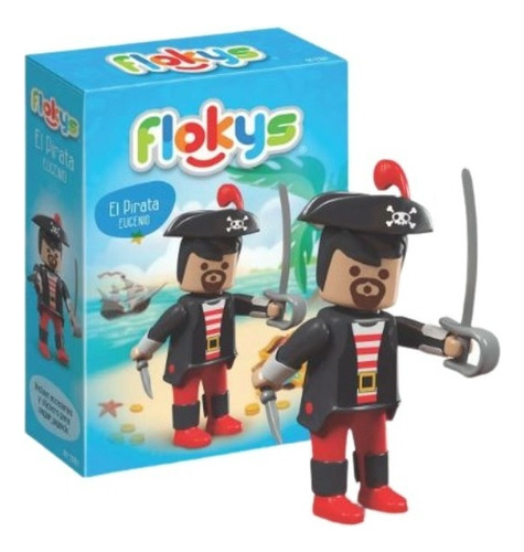 Flokys Muñeco El Pirata Eugenio Articulado + Accesorios