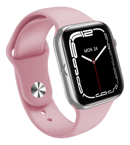 Malla Smart Watch 42 44 Mm Silicona Rosa Claro 4.2 Cm