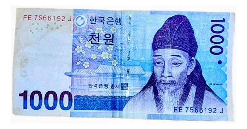 Billete 1000 Won Corea