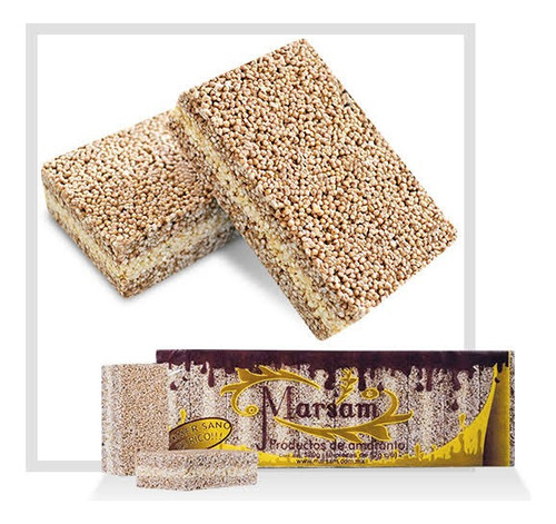 300 Barras Alegrias Amaranto Chocolate Nuez 59 G C/u Marsam