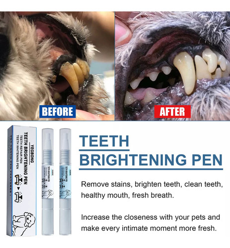 Para 4 Canetas De Gel Para Remover Placa Bacteriana E