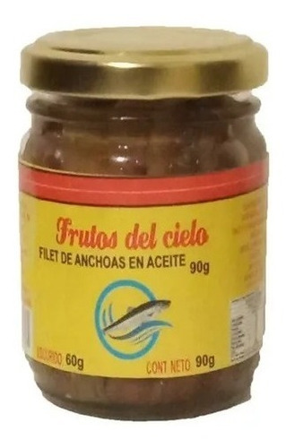 Filetes De Anchoas En Aceite Frasco X 90 Gramos