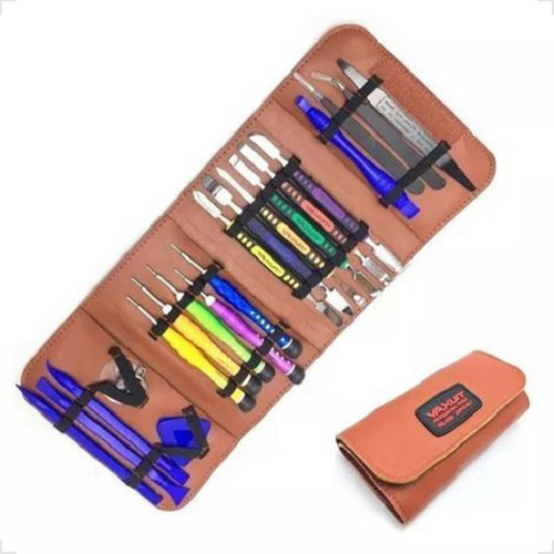 Kit de llaves, espátulas, ventosa y pinzas, 26 piezas, Yaxun Yx6126