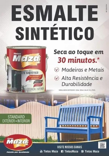 Imagem 4 de 4 de Esmalte Sintetico Para Madeira E Metais Ceramica 3,6l