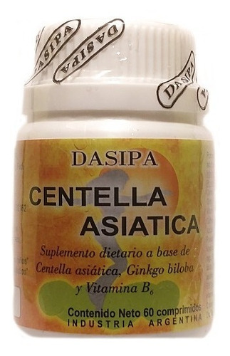 Centella Asiatica + Gingko + Vitamina B Dasipa X 60 Comp.