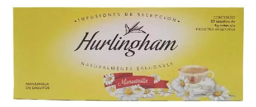 Te Hurlingham Manzanilla S/sobre 25 Saquitos