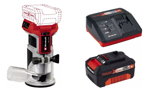 Router Palma Inalambrico 18v Einhell + Starter Kit 4,0 Amp